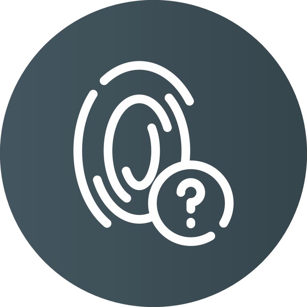 Fingerprint Creative Icon Design vector