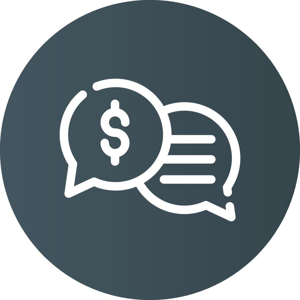 Business Dialog Creative Icon Design vector