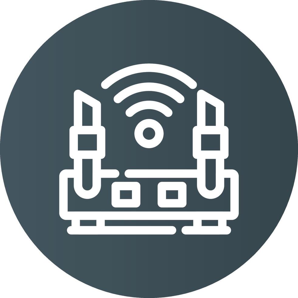 diseño de icono creativo de enrutador wifi vector