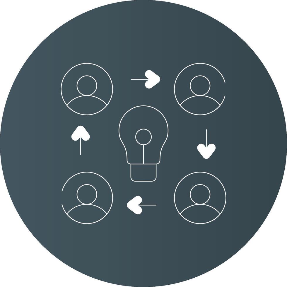 Collaboration Creative Icon Design vector
