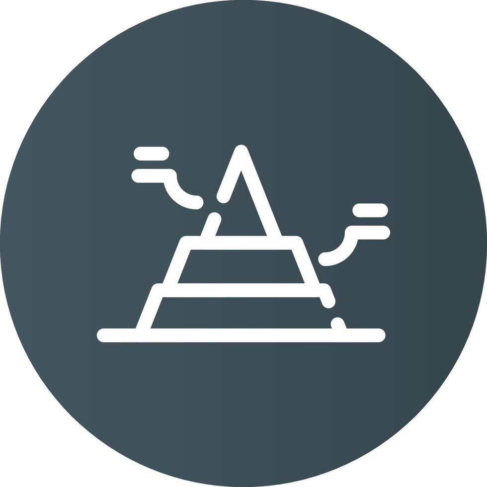 Basic Pyramid Creative Icon Design vector