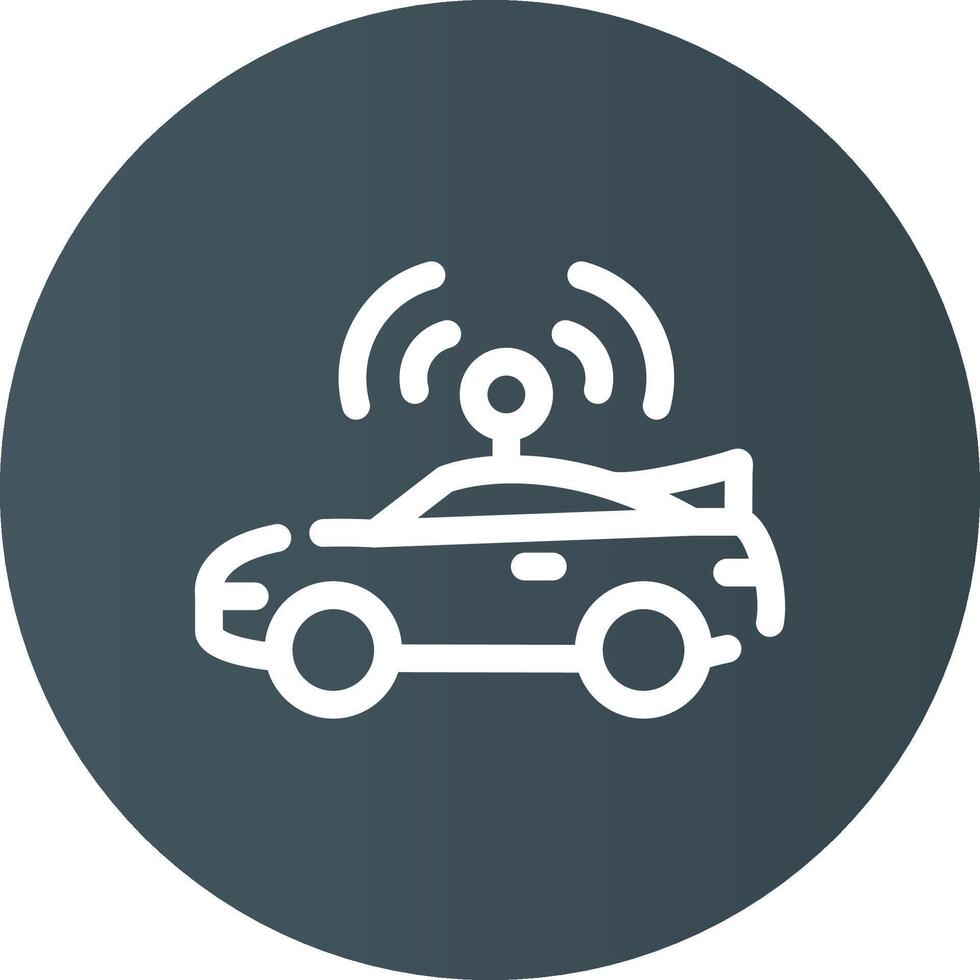 Autonomous Vehicle Creative Icon Design vector