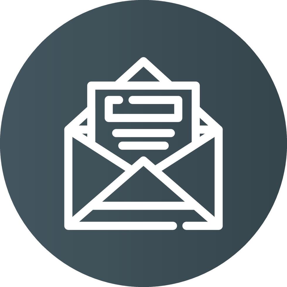 Open Email Creative Icon Design vector