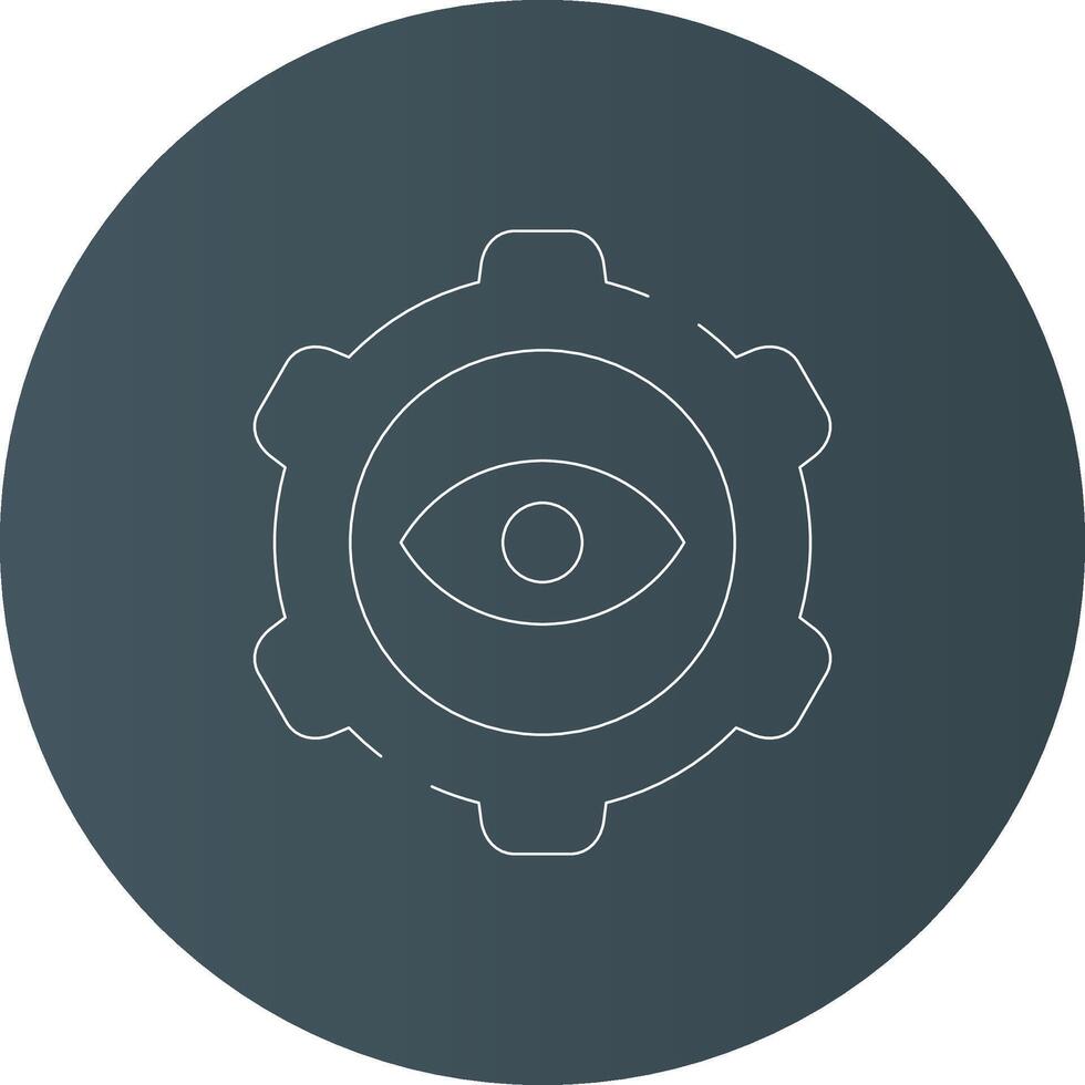 Eye Setting Creative Icon Design vector