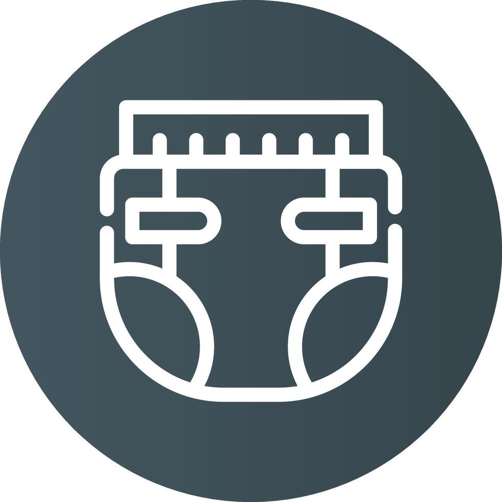 Diaper Creative Icon Design vector