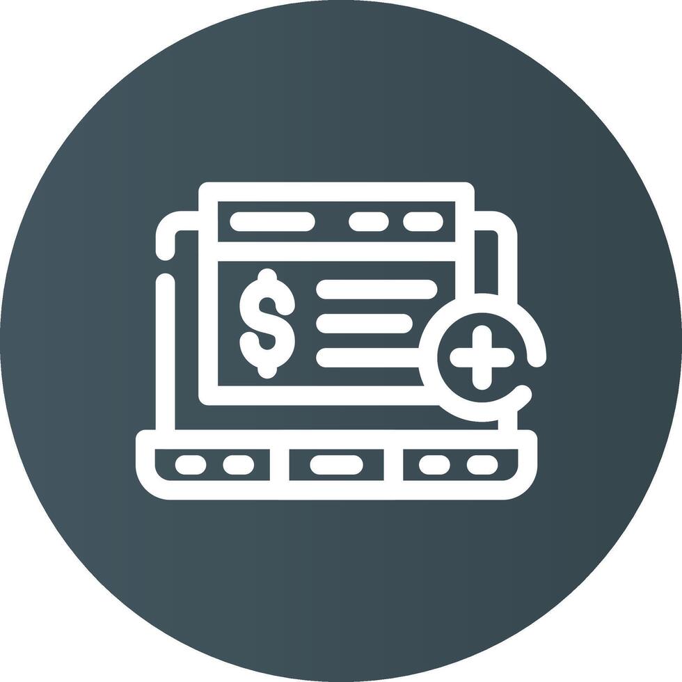 Bank Account Creative Icon Design vector