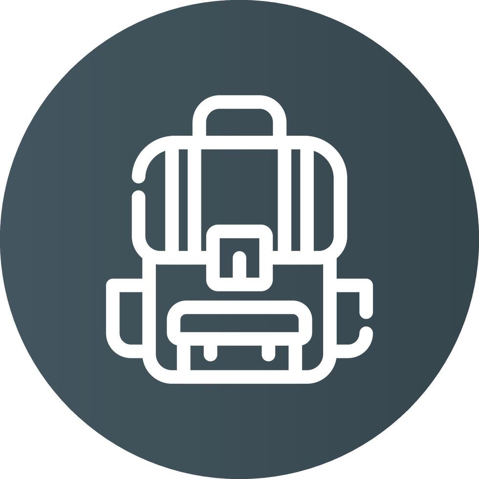 Backpack Creative Icon Design vector