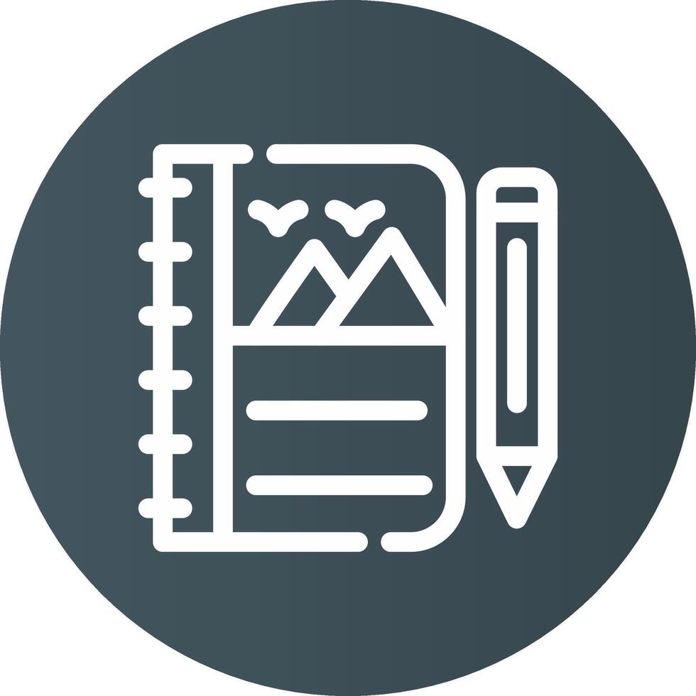 Sketchbook Creative Icon Design vector