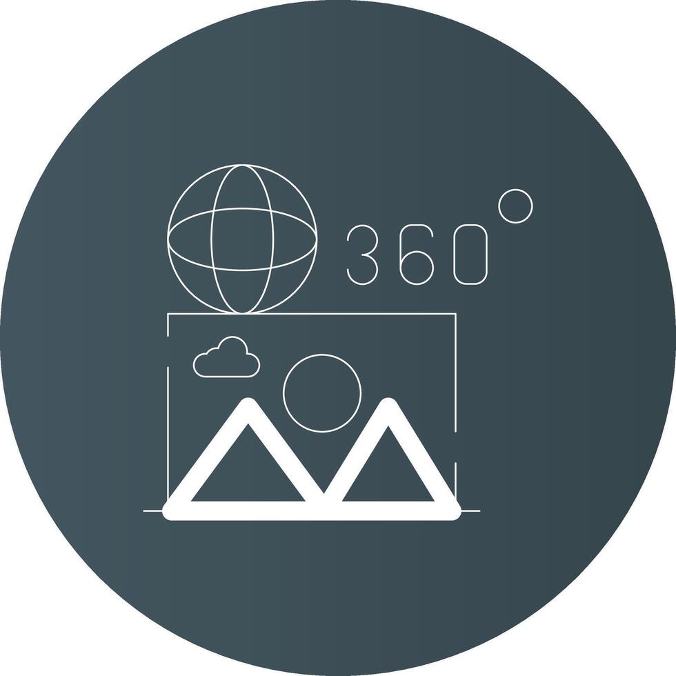 360 Image Creative Icon Design vector