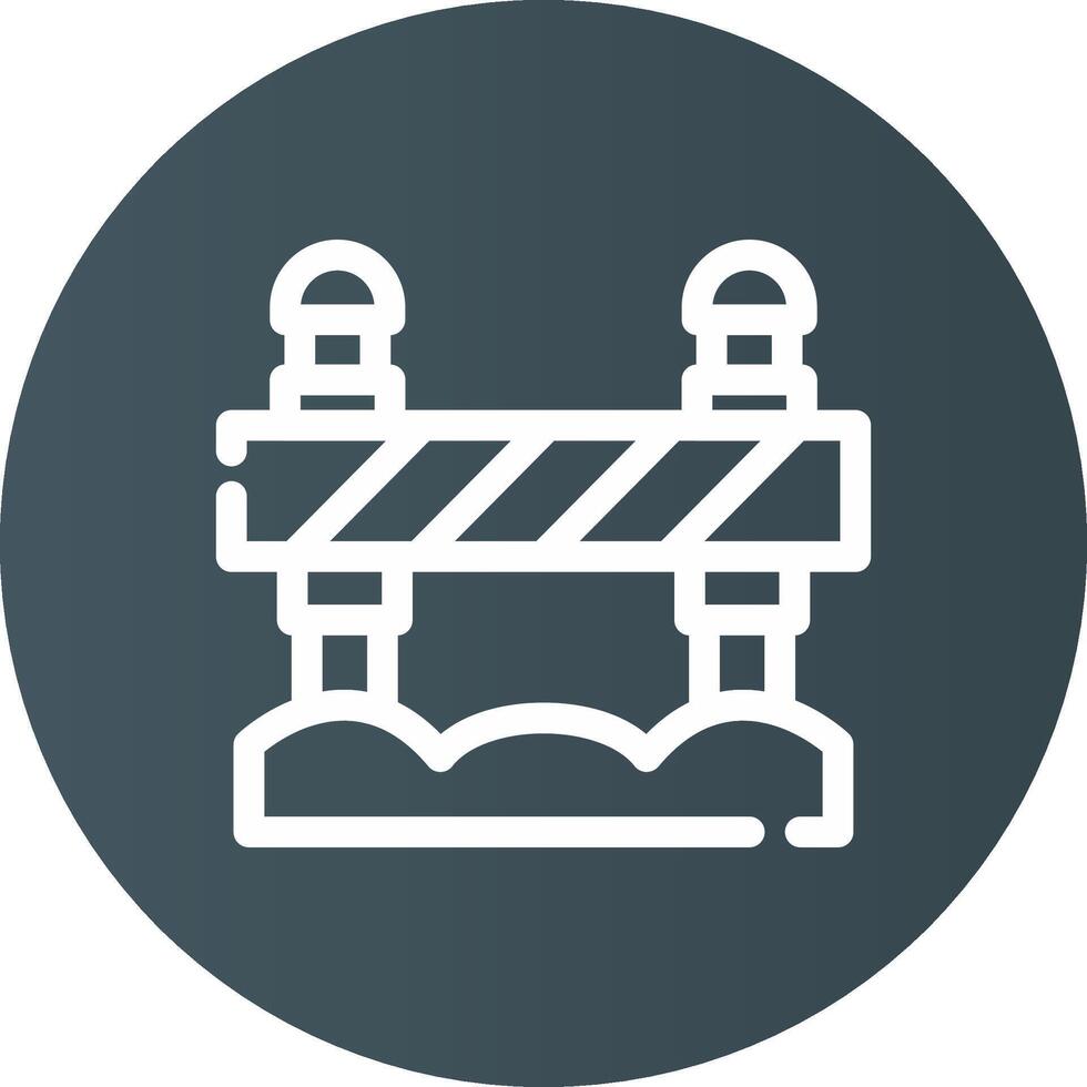 Road Block Creative Icon Design vector