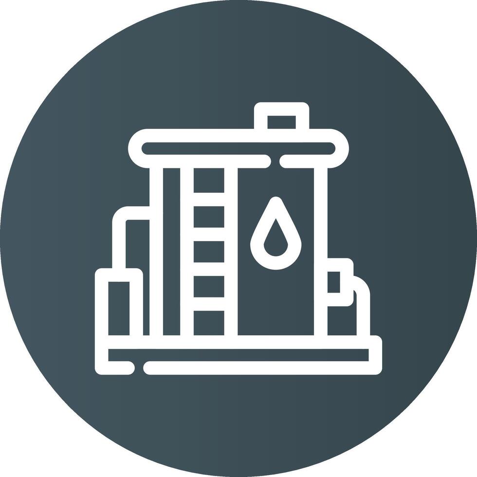 Oil Tank Creative Icon Design vector