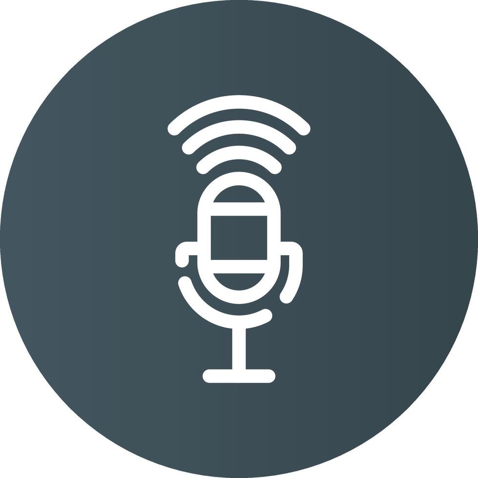 Voice Control Creative Icon Design vector