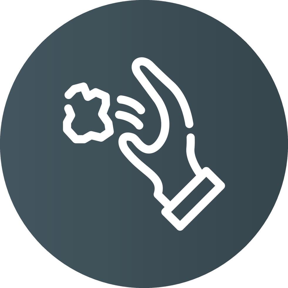 Throwing Trash Creative Icon Design vector