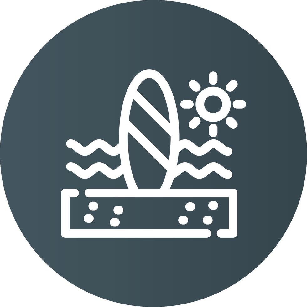 Paddle Surf Creative Icon Design vector