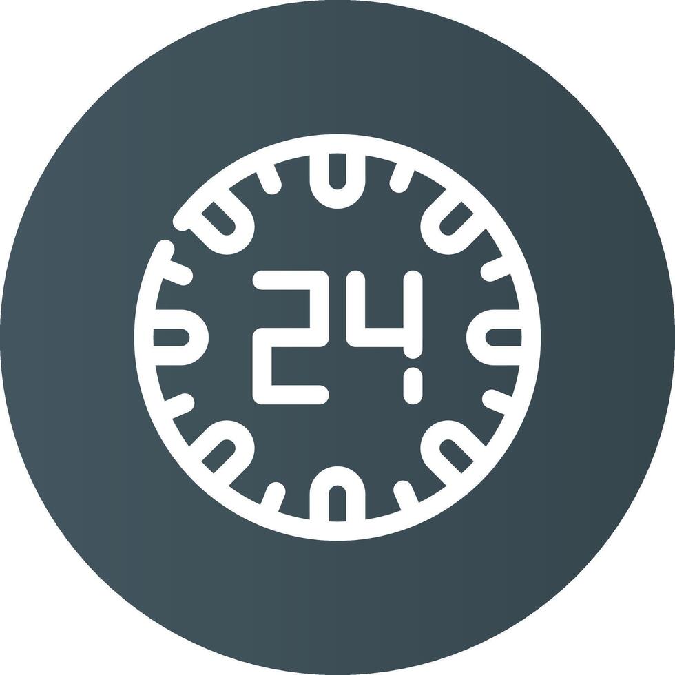 Glyph Circle Light Black Gradient vector