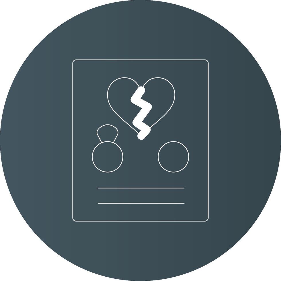 Divorce Creative Icon Design vector