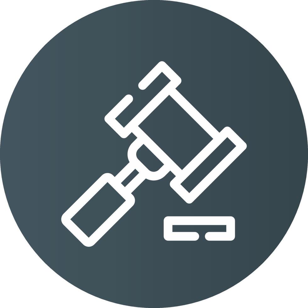 Gavel Creative Icon Design vector