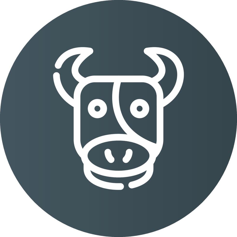 diseño de icono creativo de vaca vector