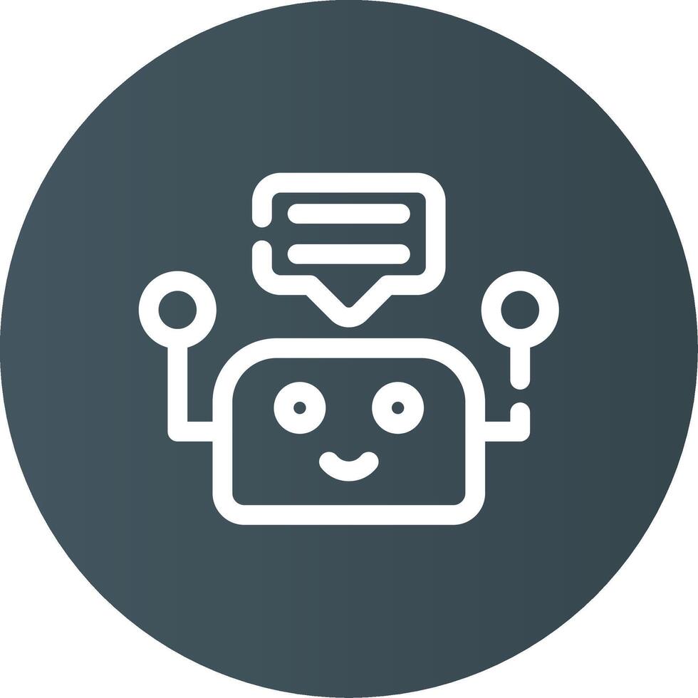 Chatbot Creative Icon Design vector
