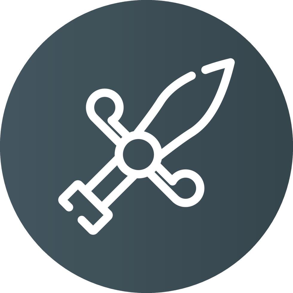 Dagger Creative Icon Design vector
