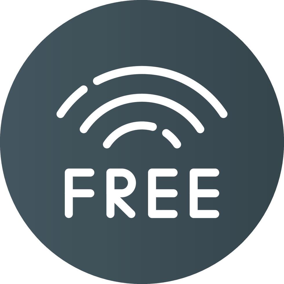 Free Wifi Creative Icon Design vector