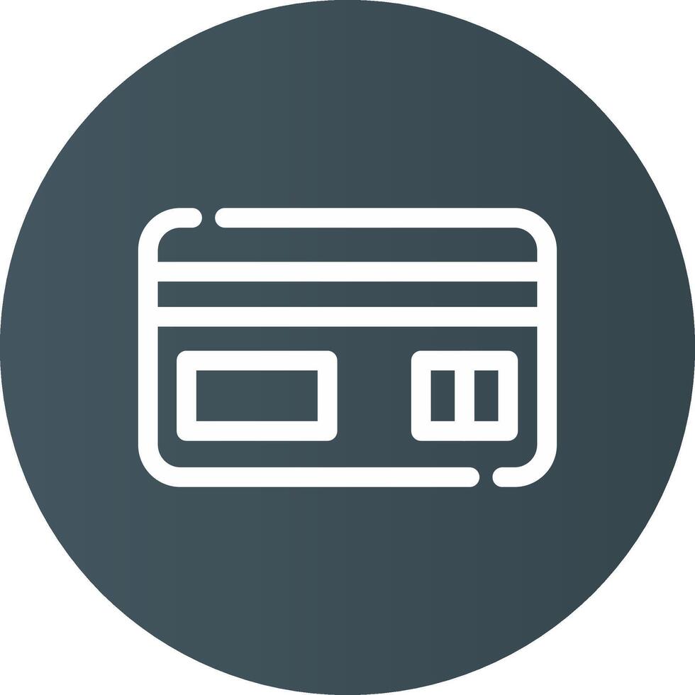 Credit Card Creative Icon Design vector