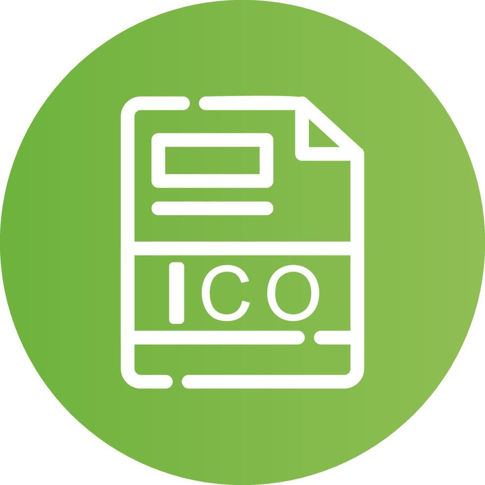 ICO Creative Icon Design vector