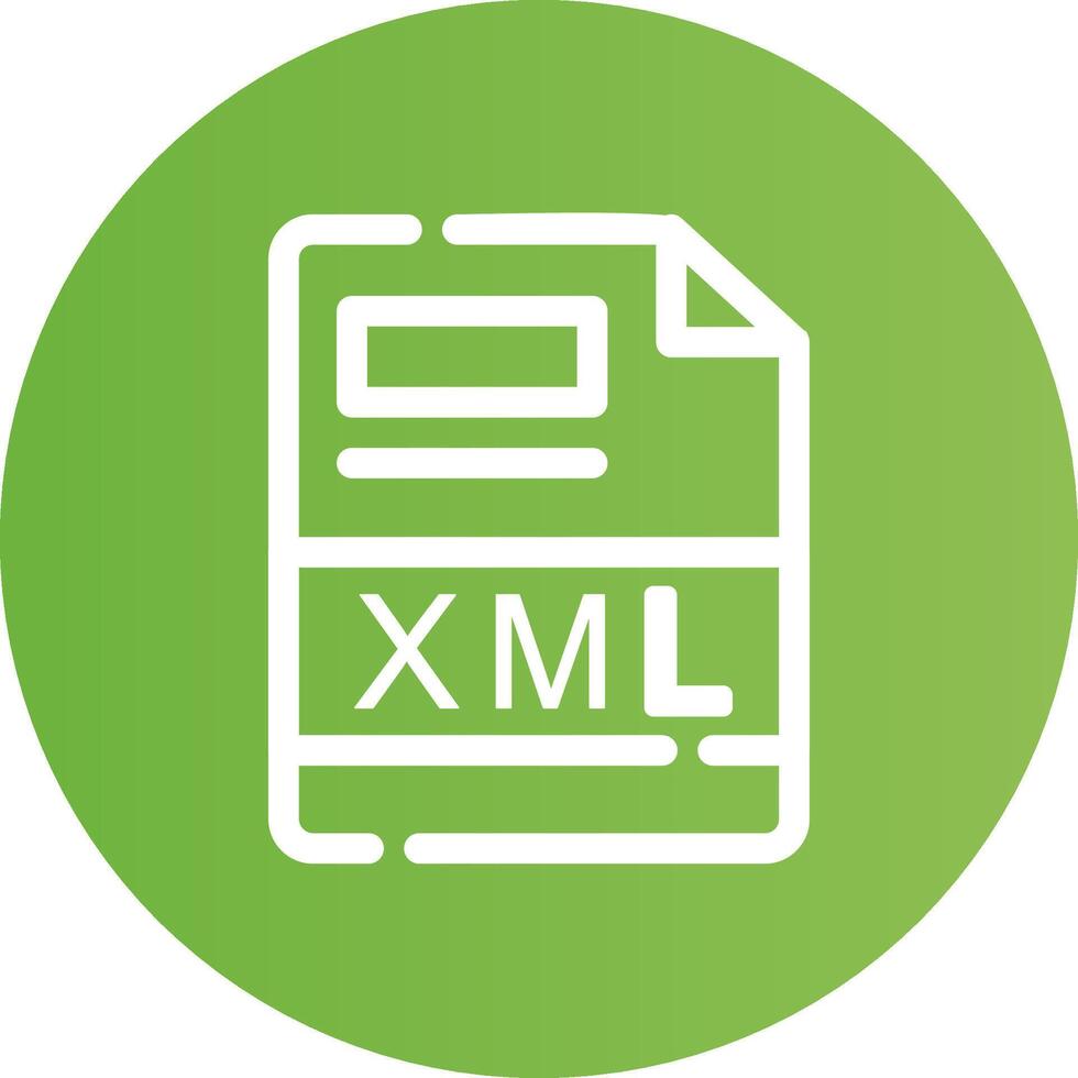 XML Creative Icon Design vector