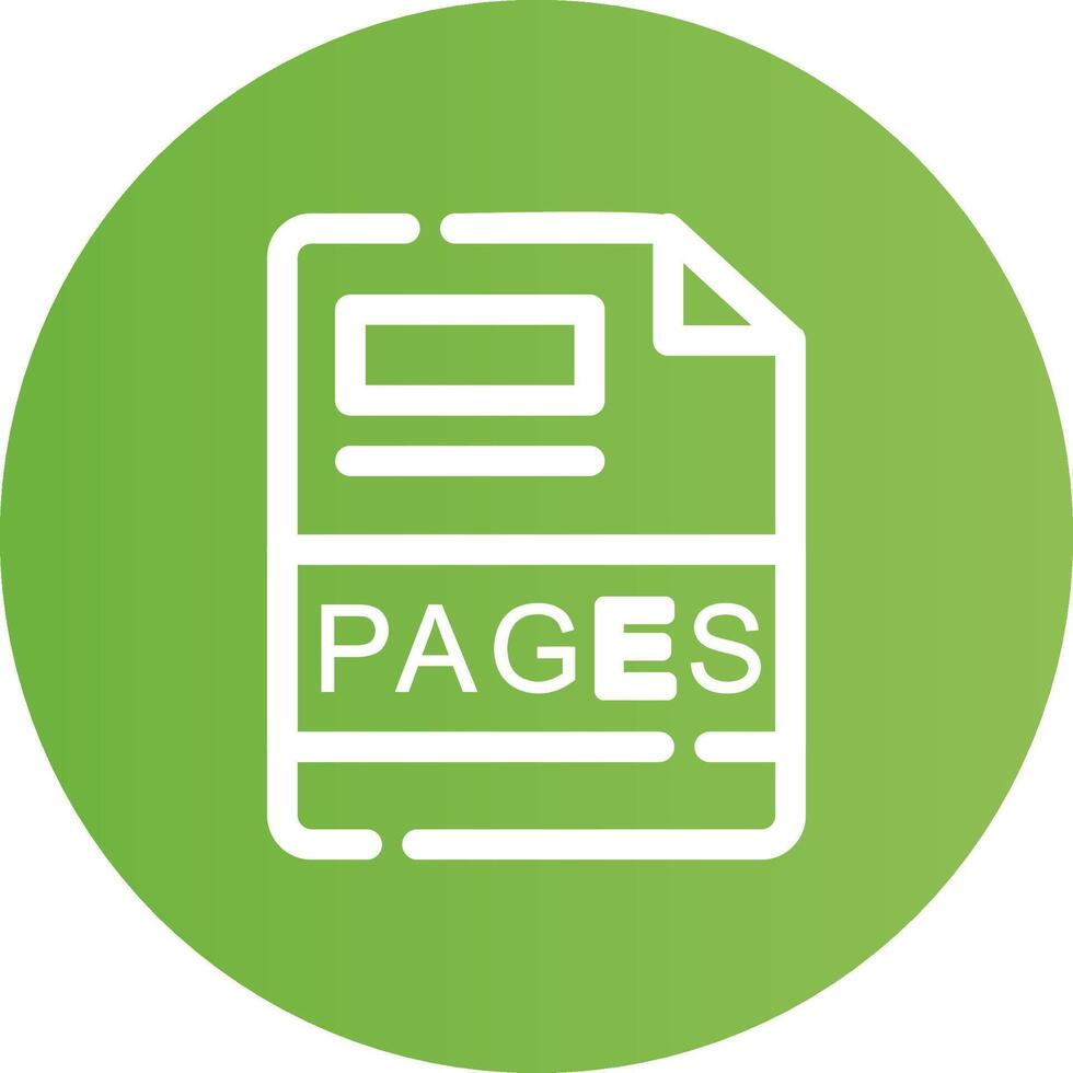 PAGES Creative Icon Design vector