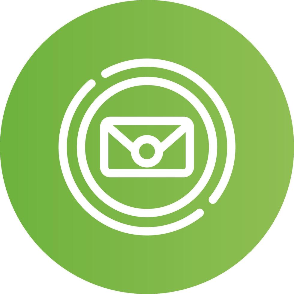 Circle Envelope Creative Icon Design vector