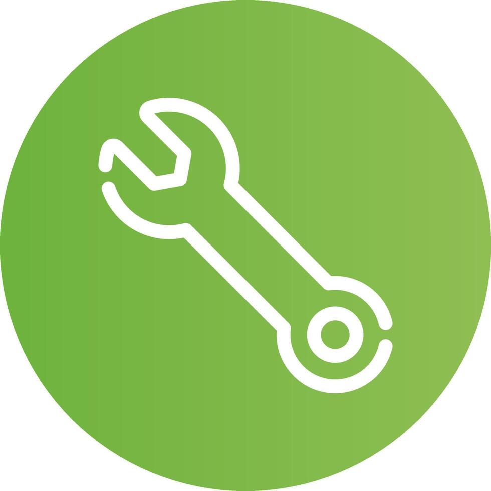 Wrench Creative Icon Design vector