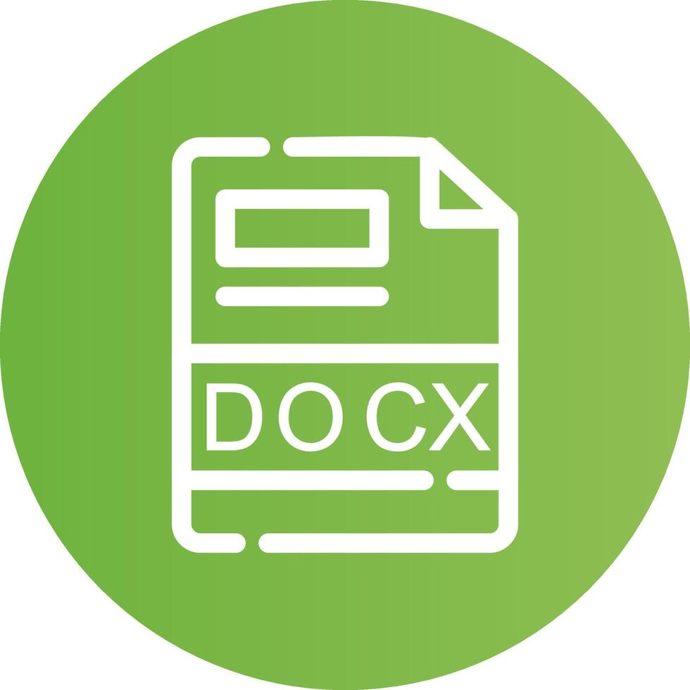 DOCX Creative Icon Design vector