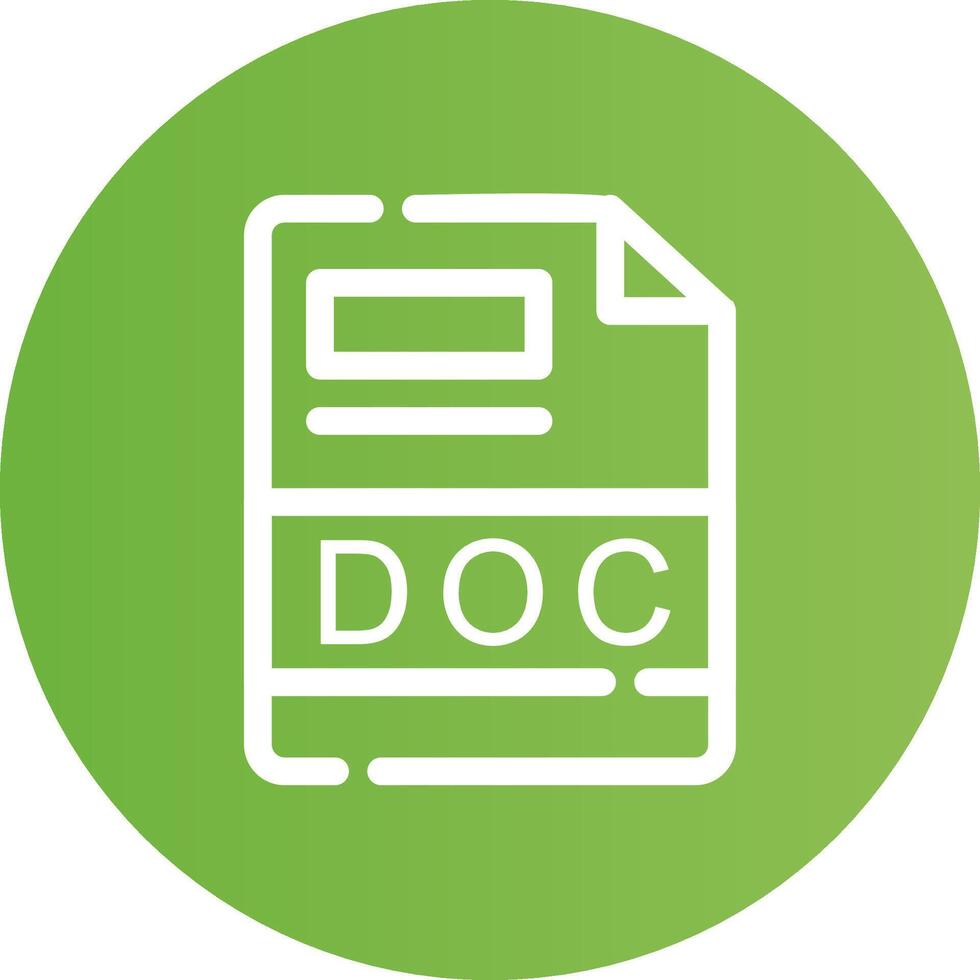 DOC Creative Icon Design vector