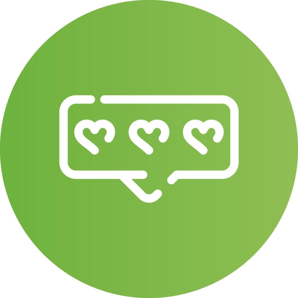 Comment Heart Creative Icon Design vector