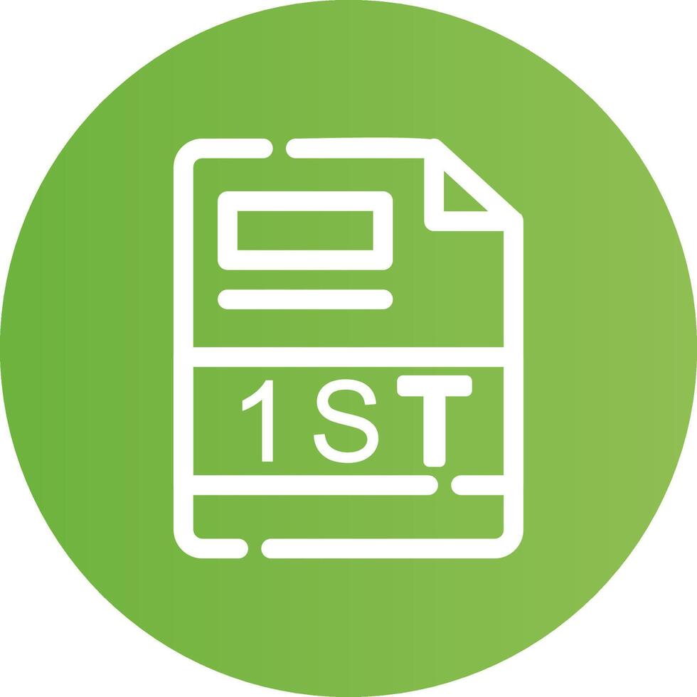 1ST Creative Icon Design vector