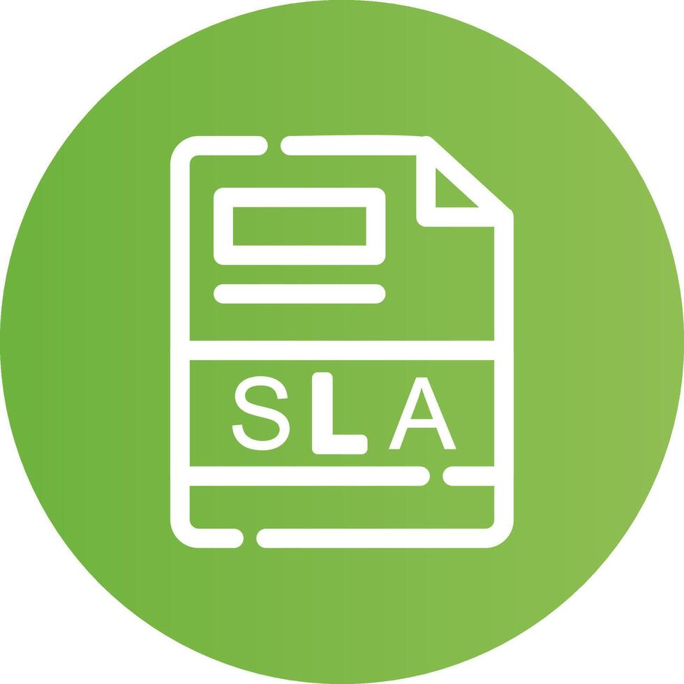 SLA Creative Icon Design vector