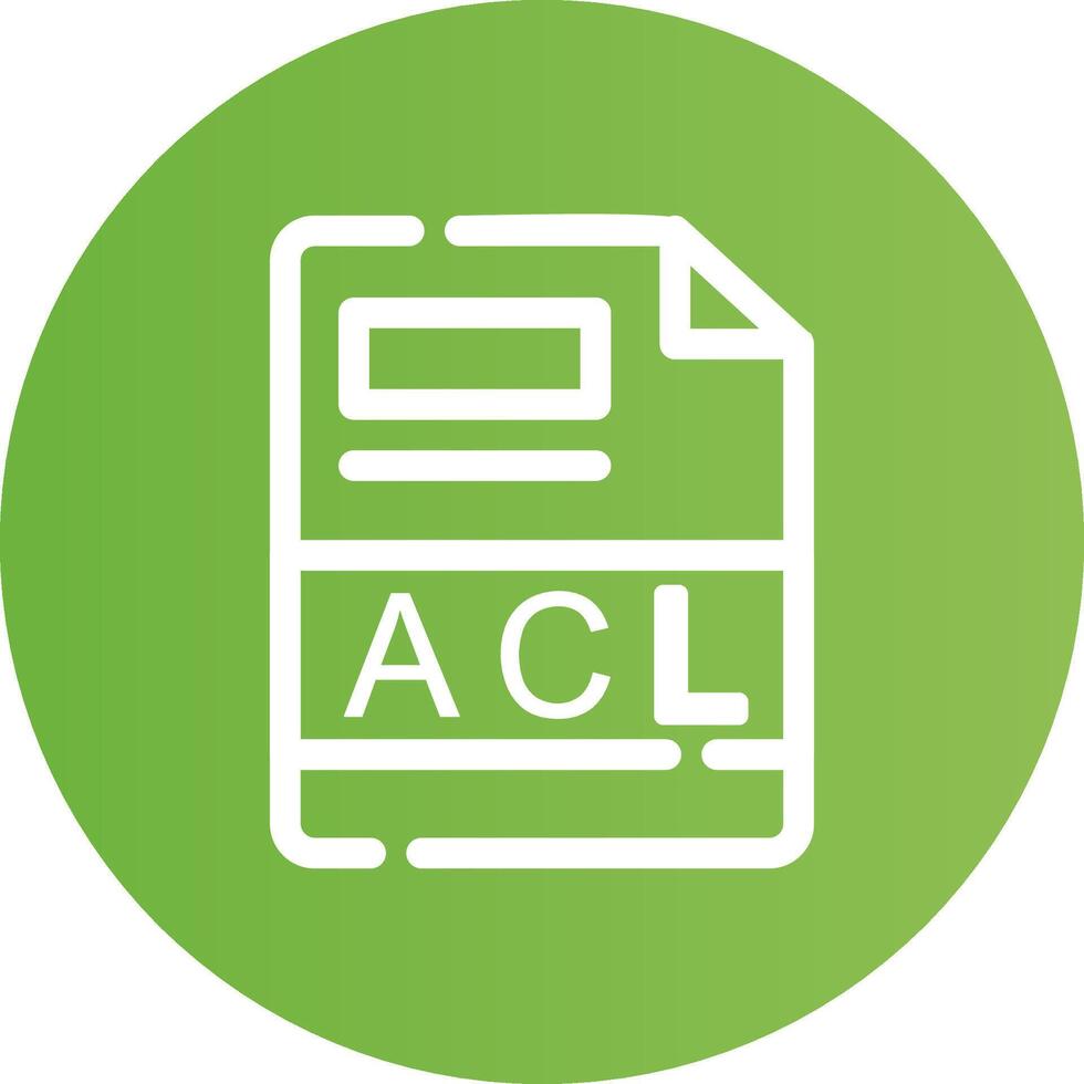 ACL Creative Icon Design vector