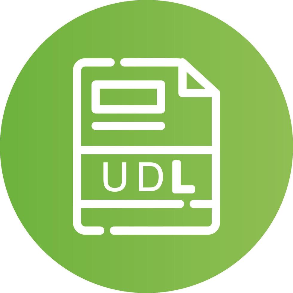 UDL Creative Icon Design vector