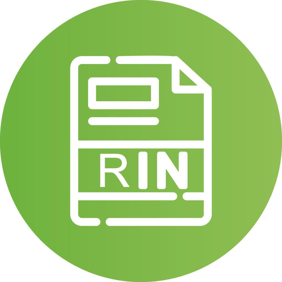 RIN Creative Icon Design vector