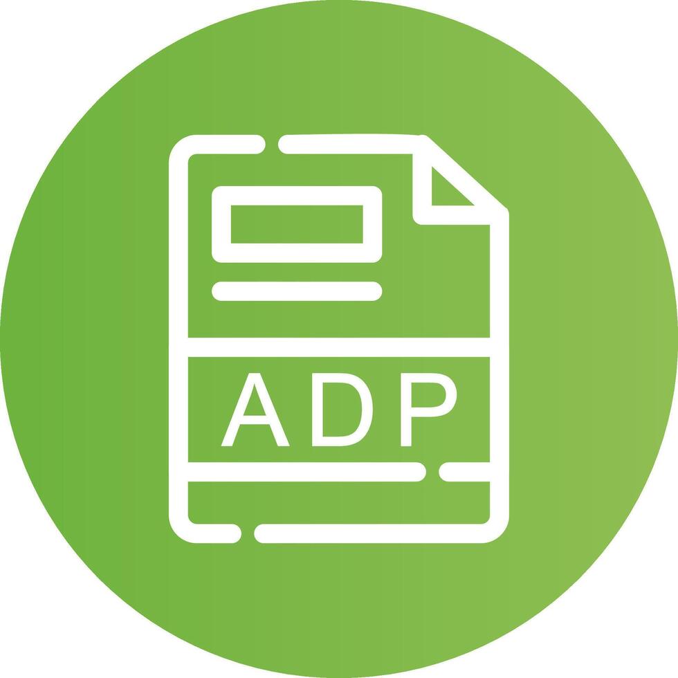 adp creativo icono diseño vector