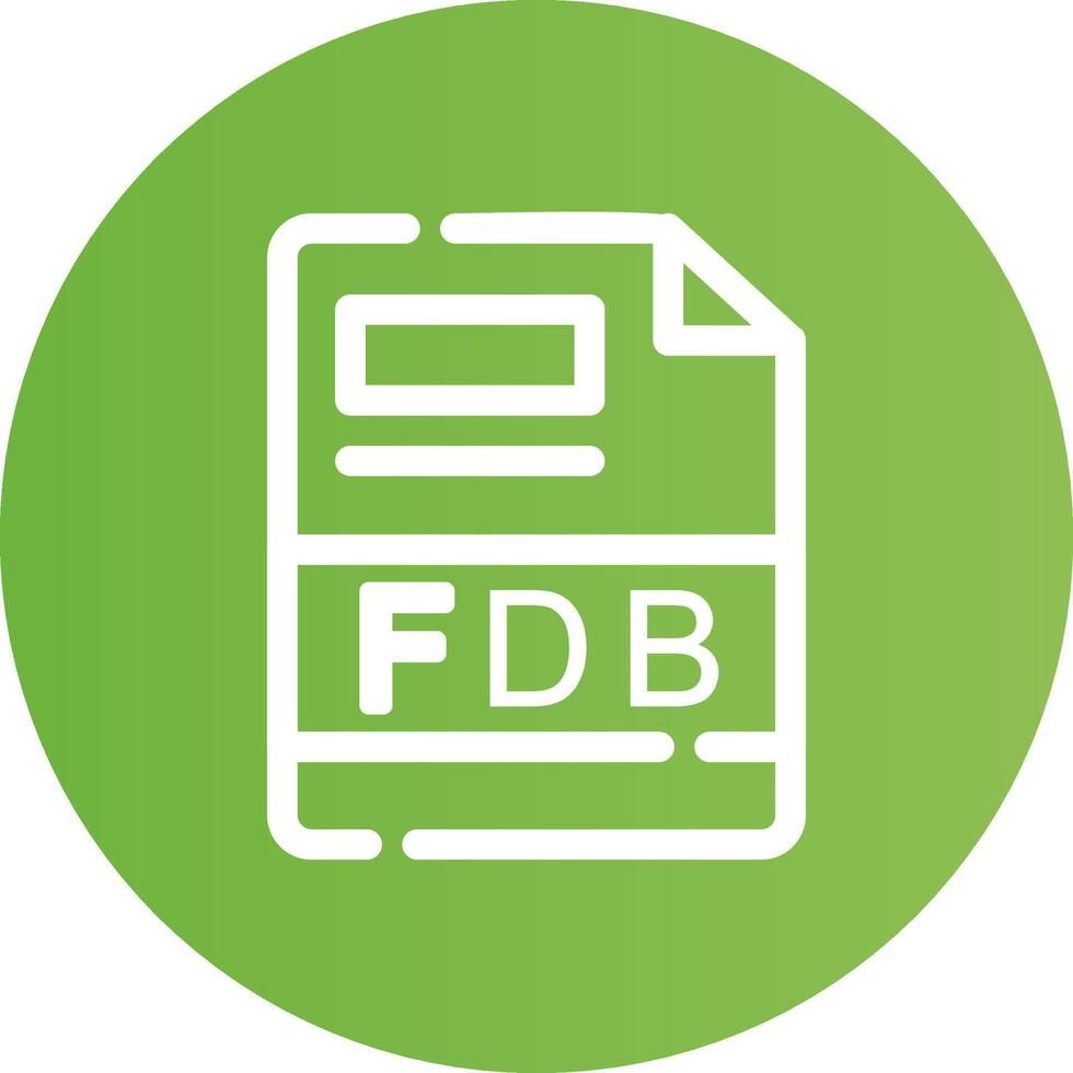 FDB Creative Icon Design vector