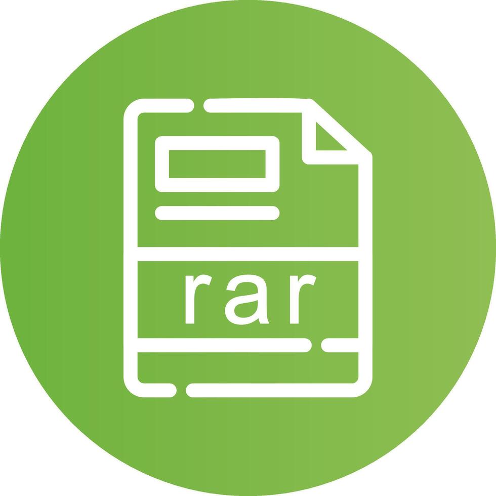 rar Creative Icon Design vector