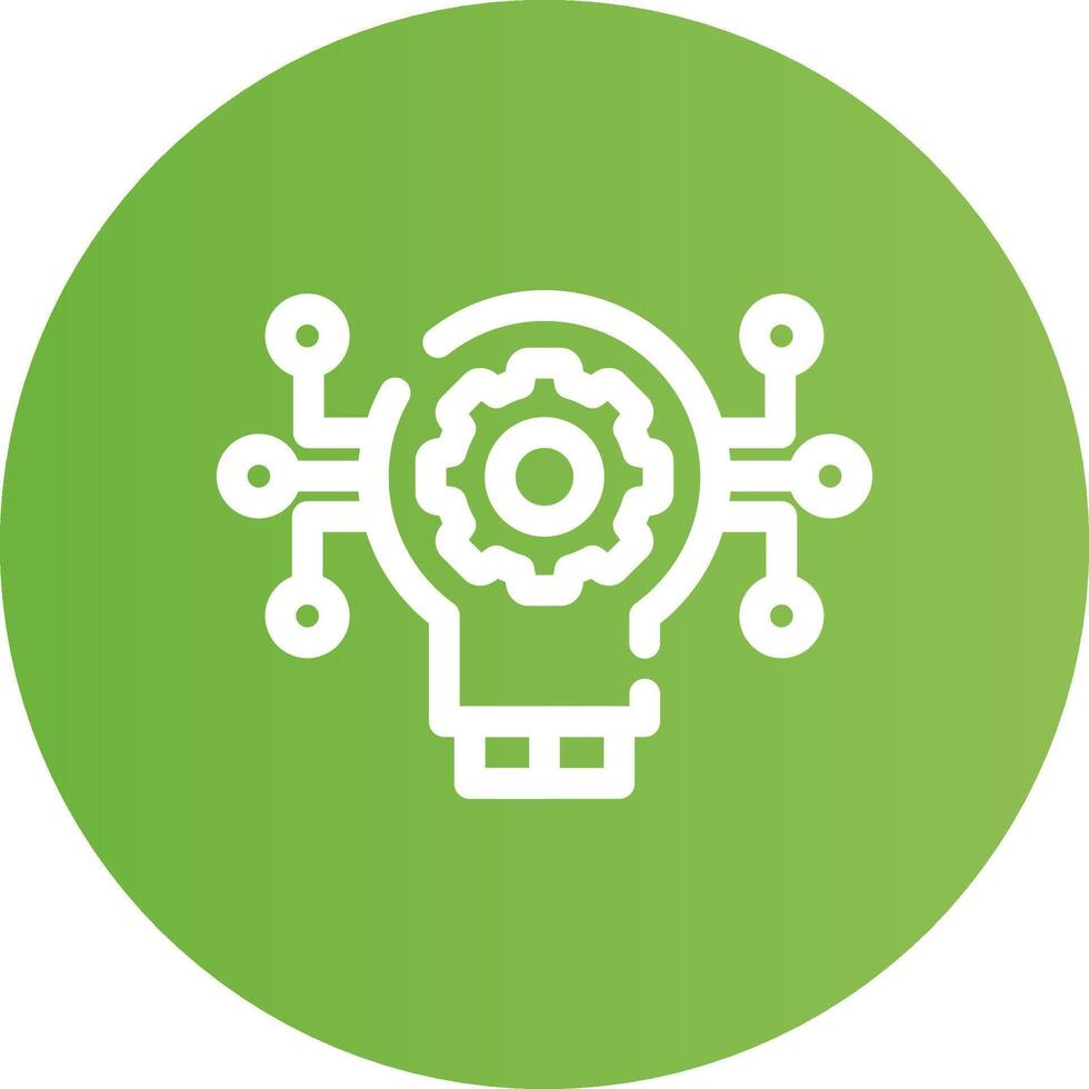 Technology Disruption Creative Icon Design vector