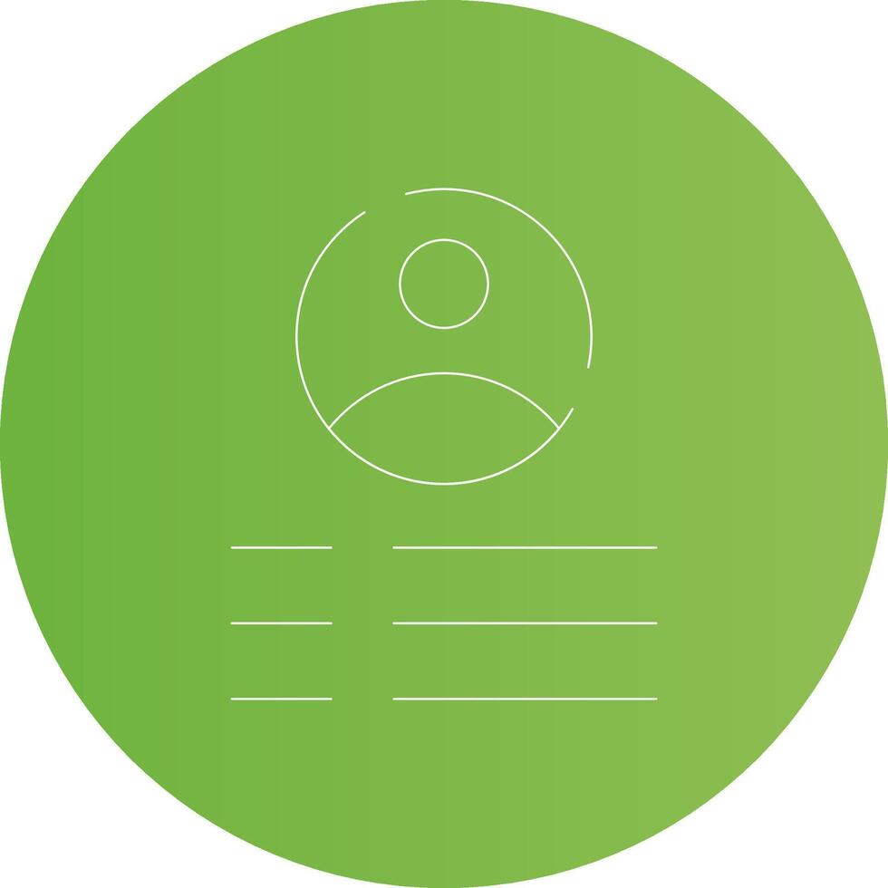 Profile Creative Icon Design vector