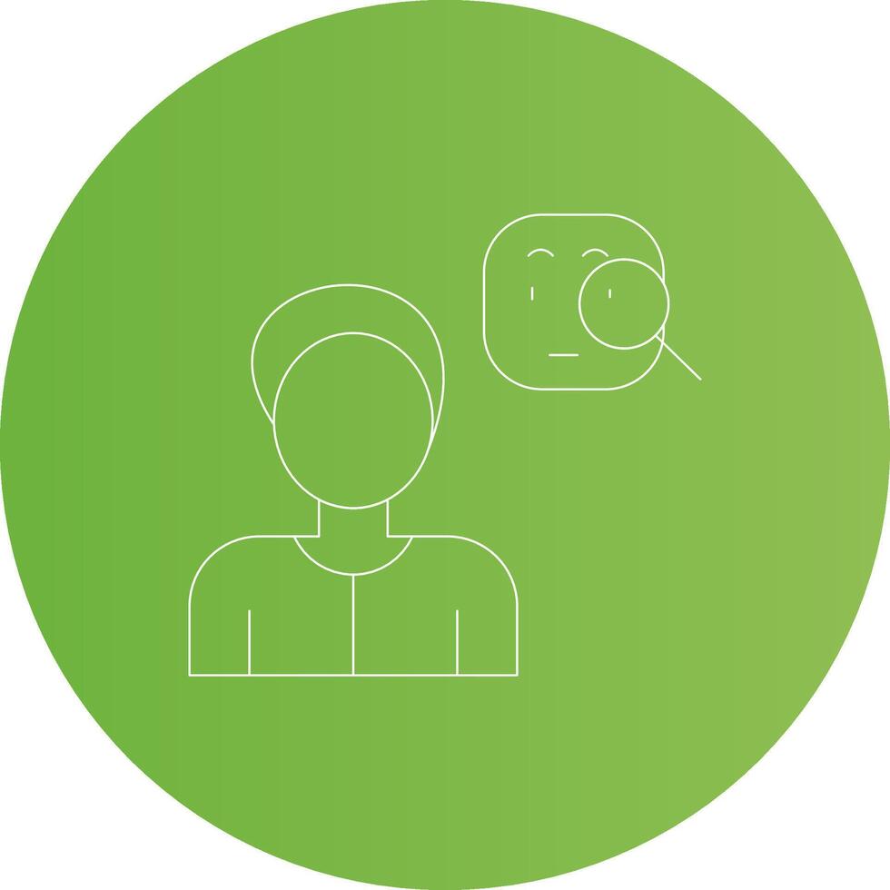 Suspicious Creative Icon Design vector
