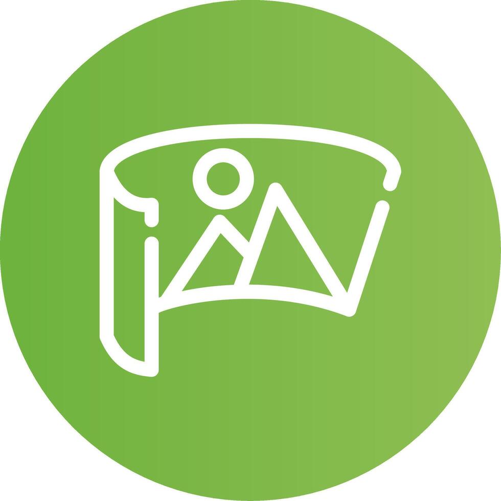 Virtual Museum Tour Creative Icon Design vector