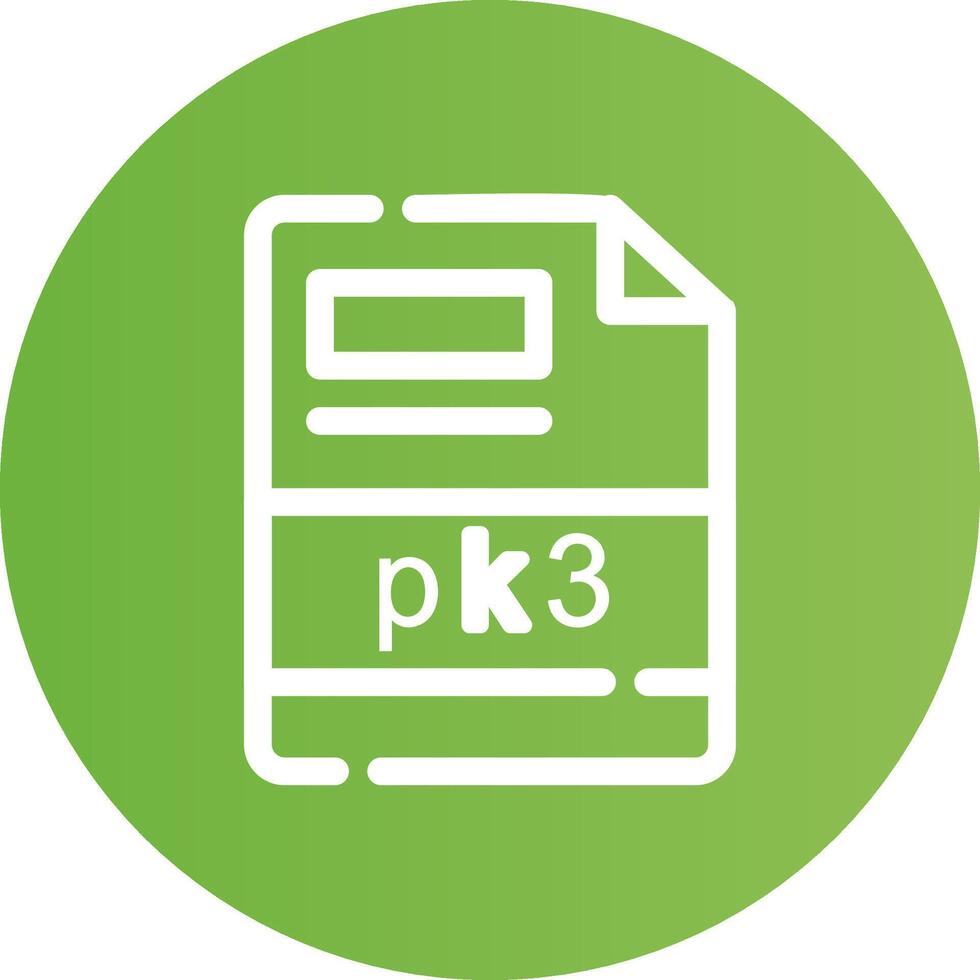 pk3 Creative Icon Design vector