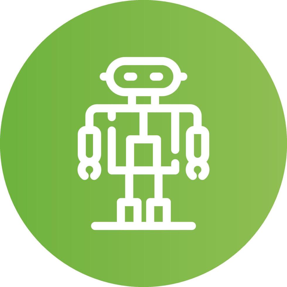 diseño de icono creativo robot vector