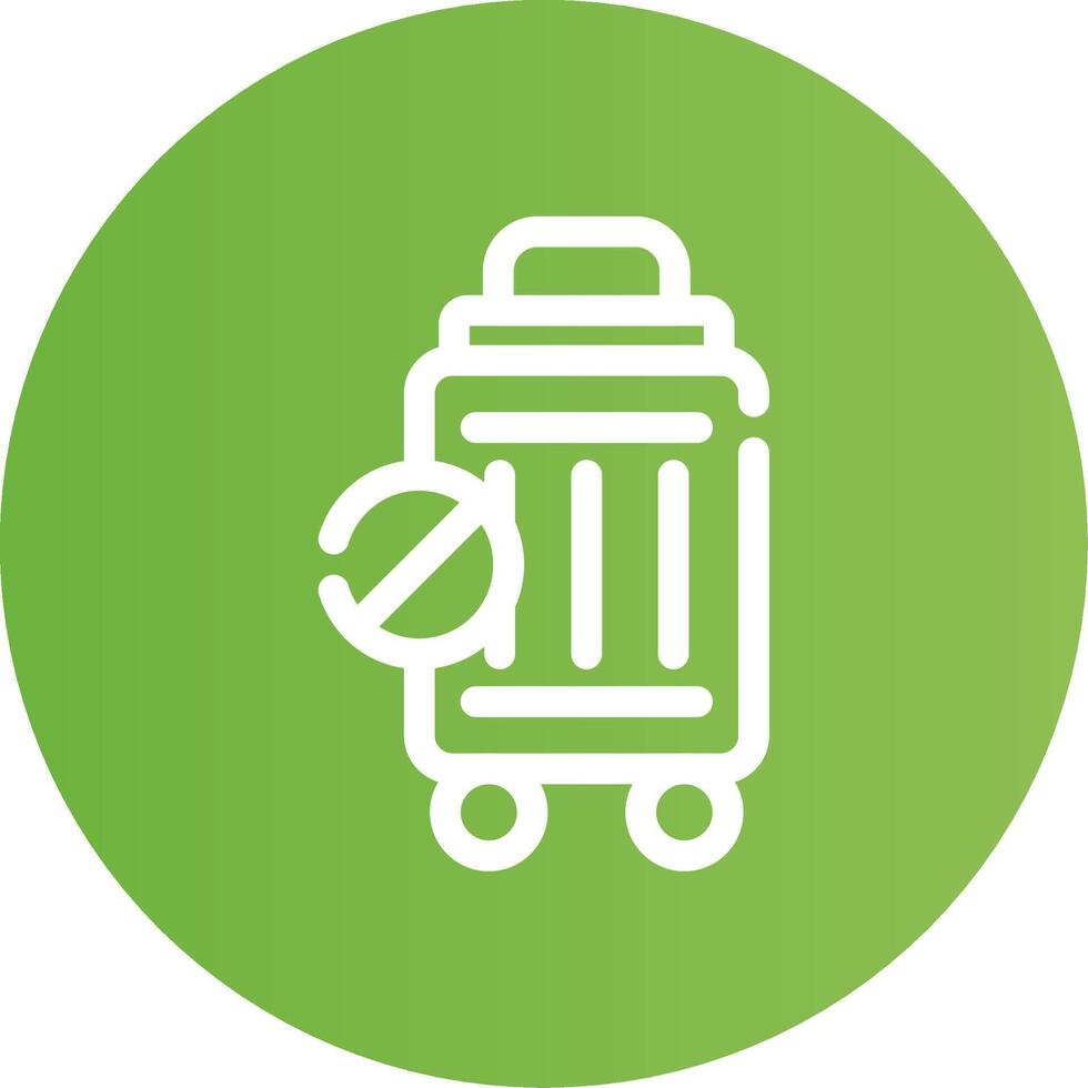 Travel Restrictions Creative Icon Design vector