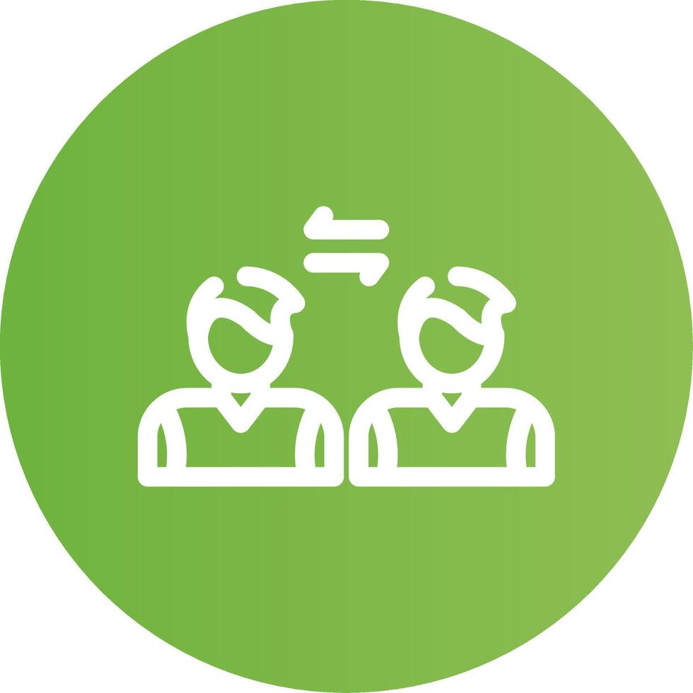 Social Distancing Creative Icon Design vector